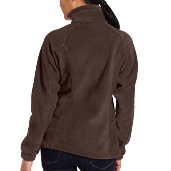 Columbia Women Benton Springs Full Zip Fleece Jacket brown size S - Picture 8 of 10